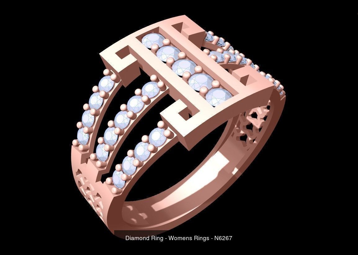 Collection 3d Ring Jewellery - 100 Womens Rings N20 _28