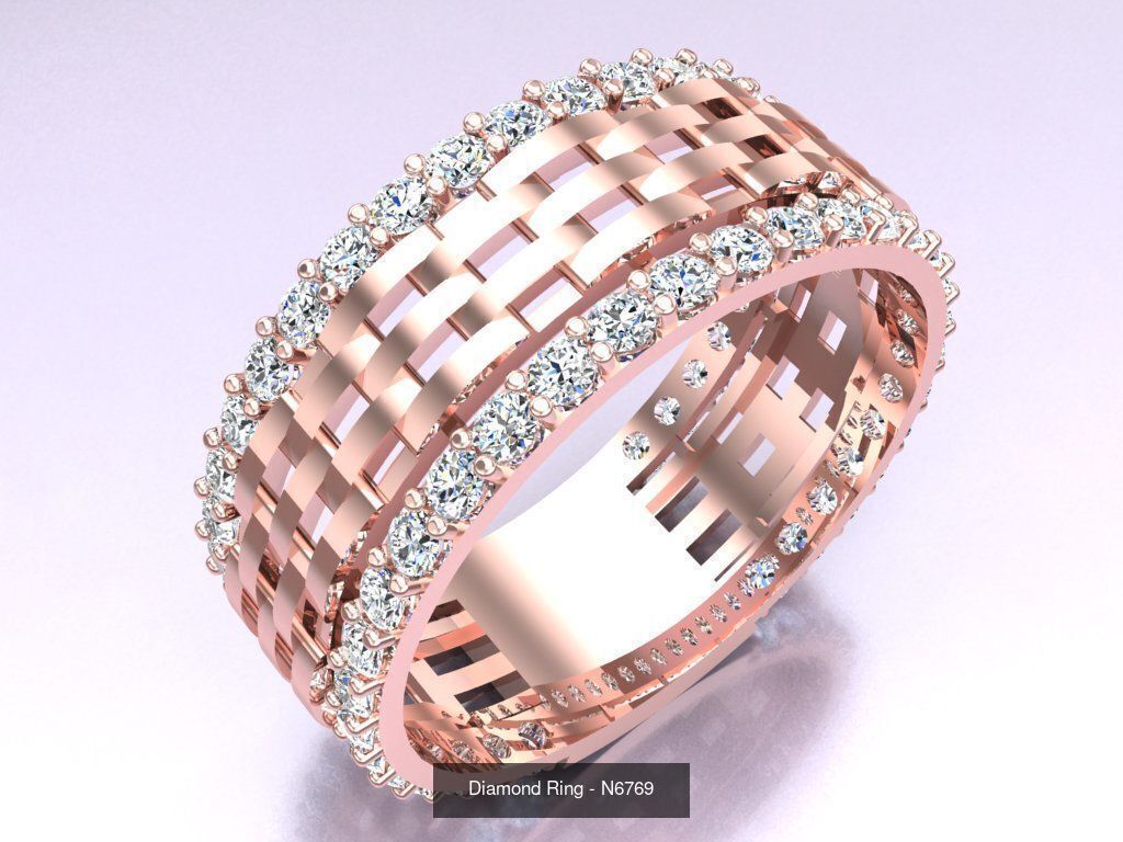 Collection 3d Ring Jewellery - 100 Womens Rings N20 _40
