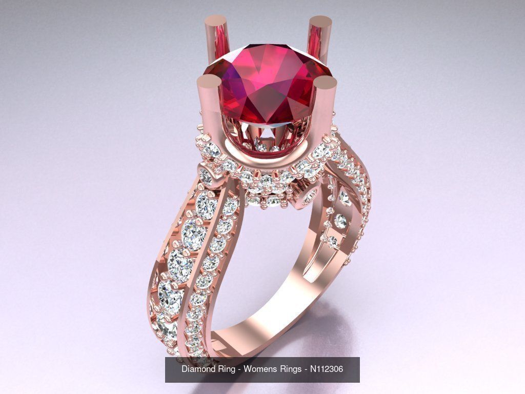 Collection 3d Ring Jewellery - 100 Womens Rings N20 _111