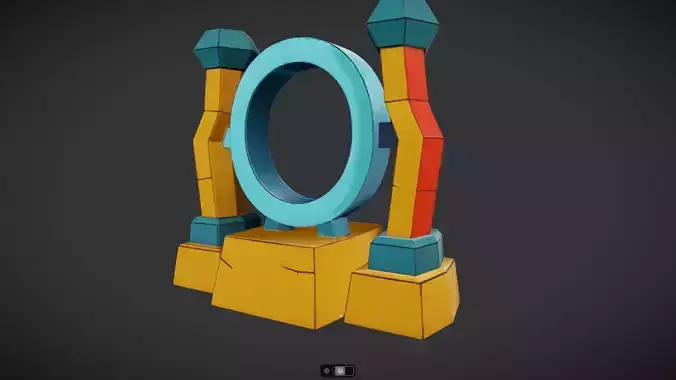 fantasy portal with steps