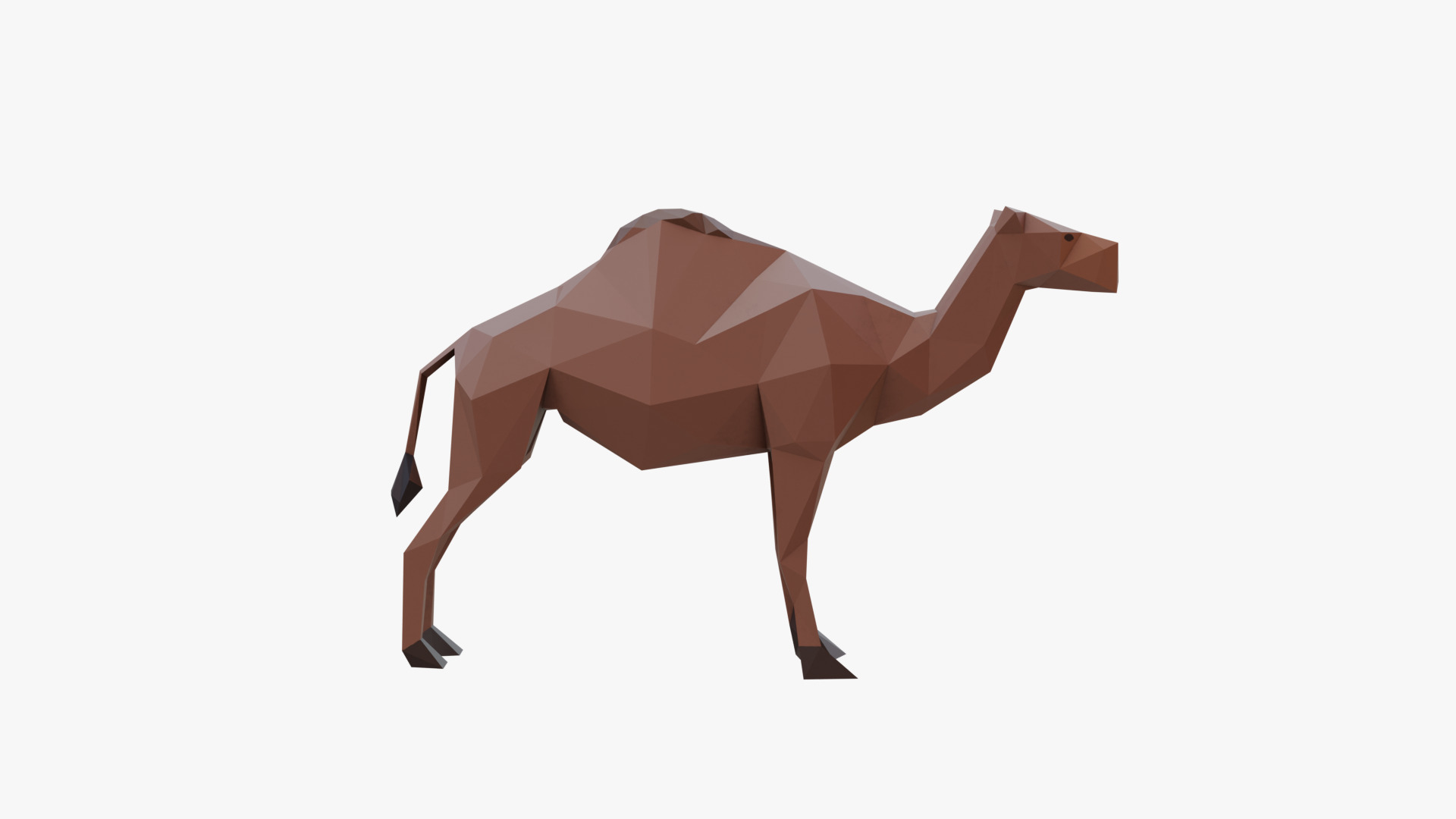 Camel low poly Low-poly 3D model_4