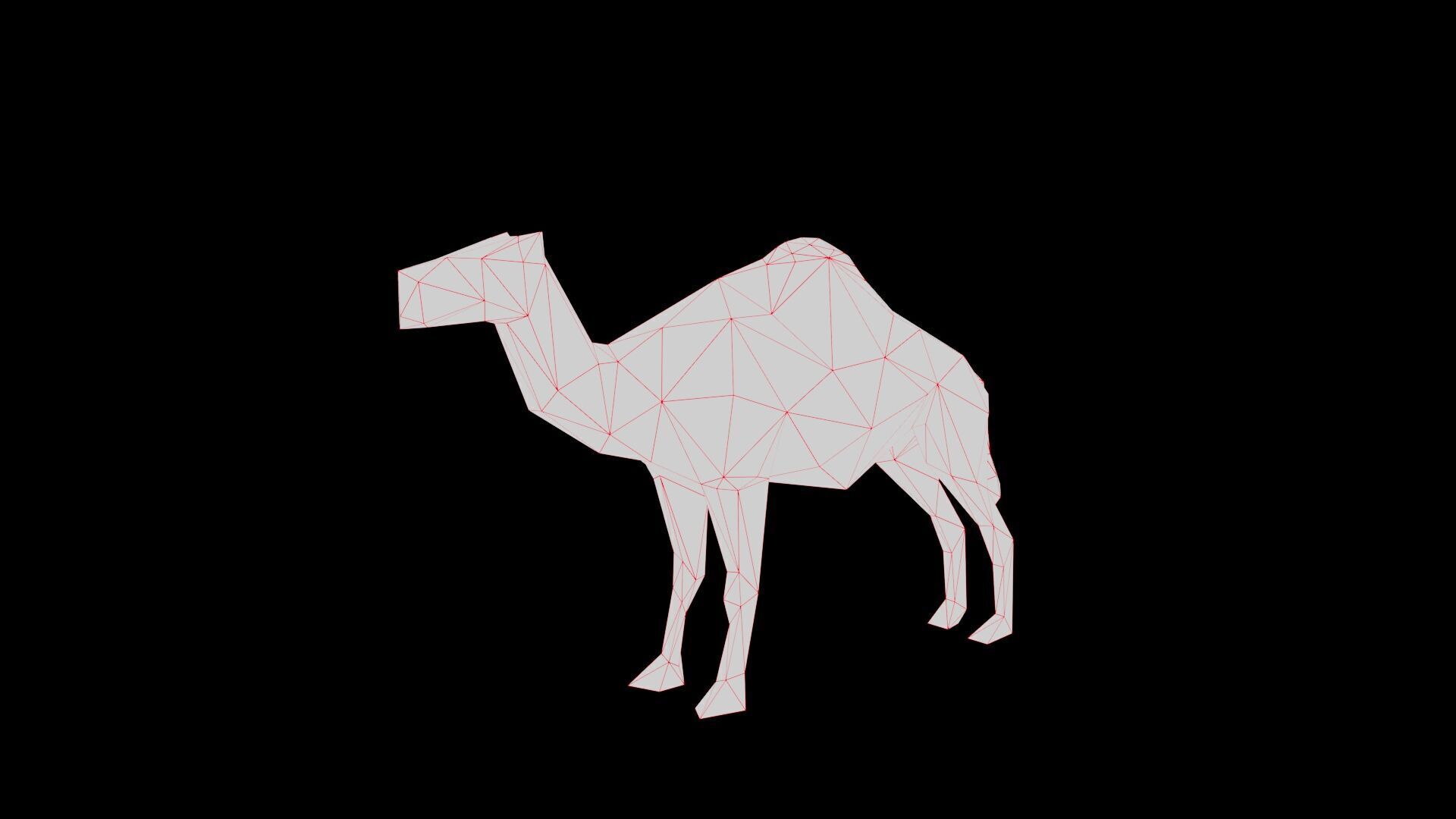 Camel low poly Low-poly 3D model_6