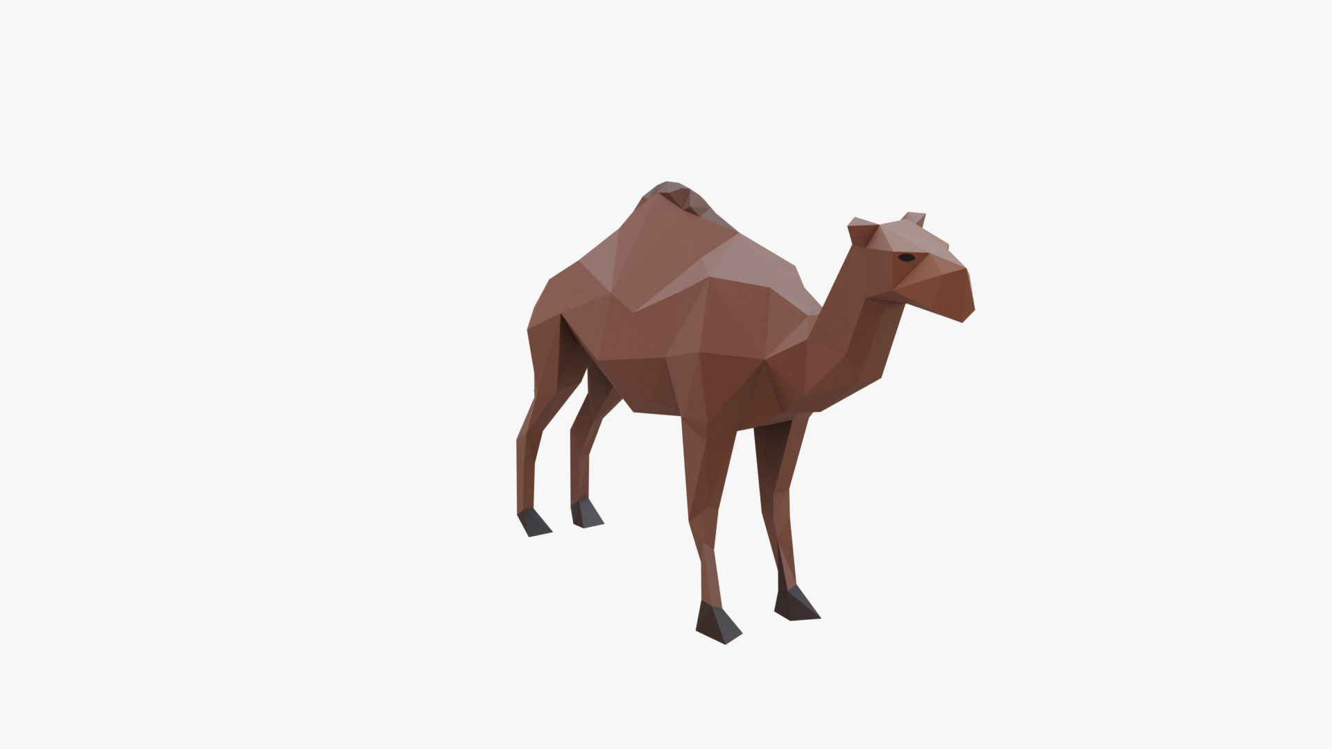 Camel low poly Low-poly 3D model_3