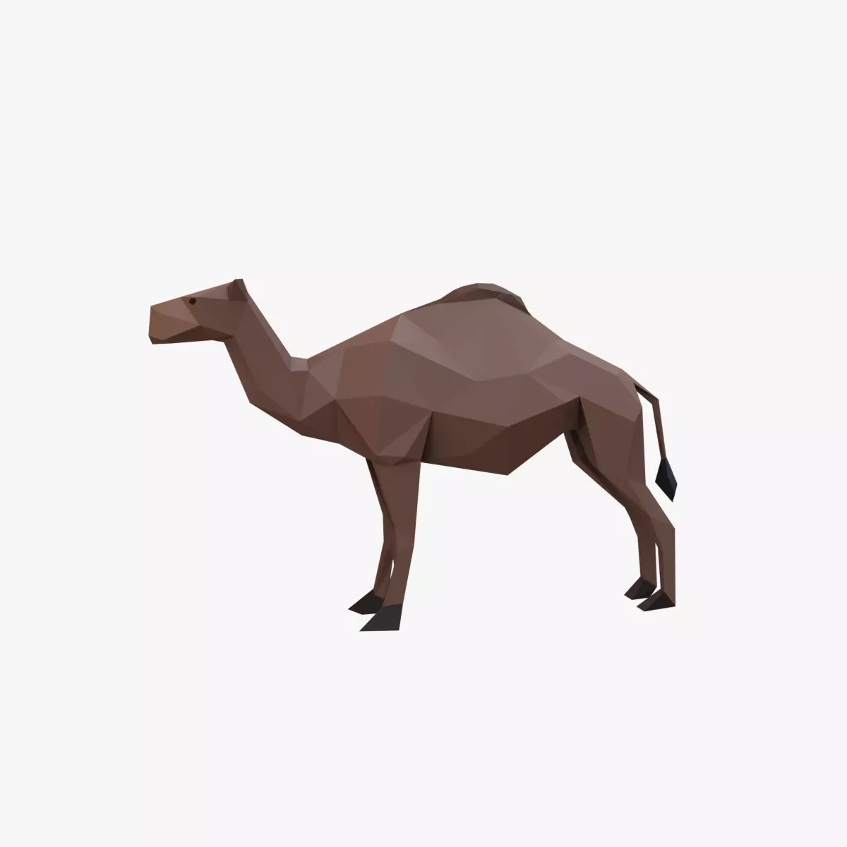 Camel low poly Low-poly 3D model_0
