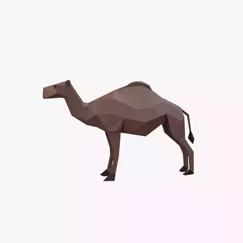 Camel low poly Low-poly 3D model