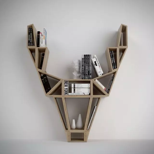 Bookshelf Deer 3D model_0