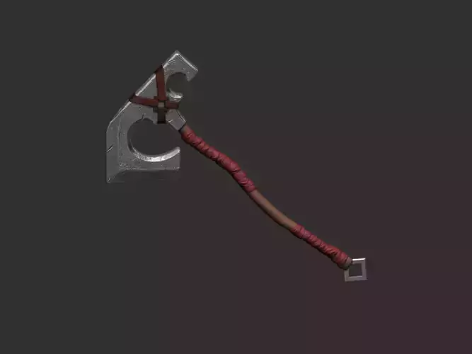 Stylized Viking and Warrior Axe