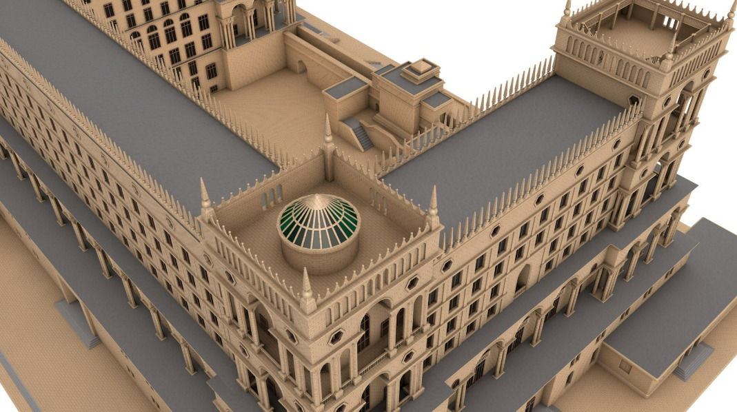 Government House of Baku 3D model_8