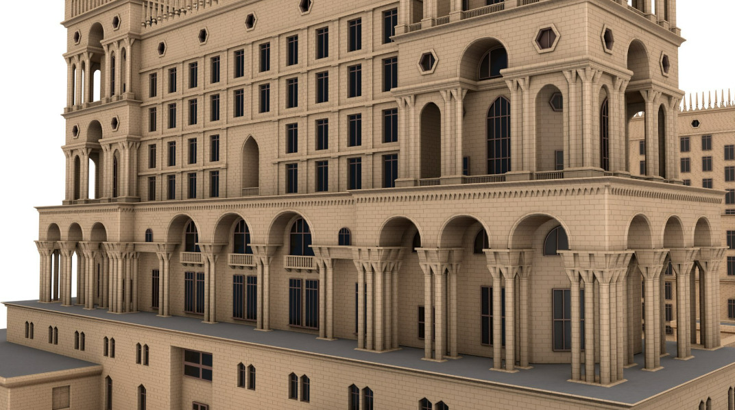 Government House of Baku 3D model_15