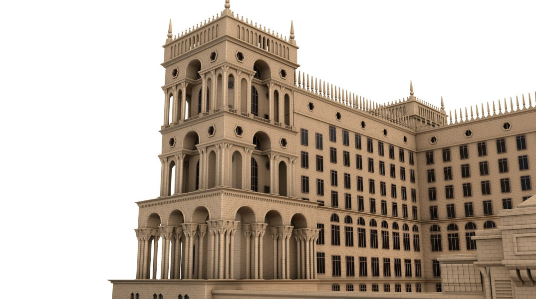 Government House of Baku 3D model_16
