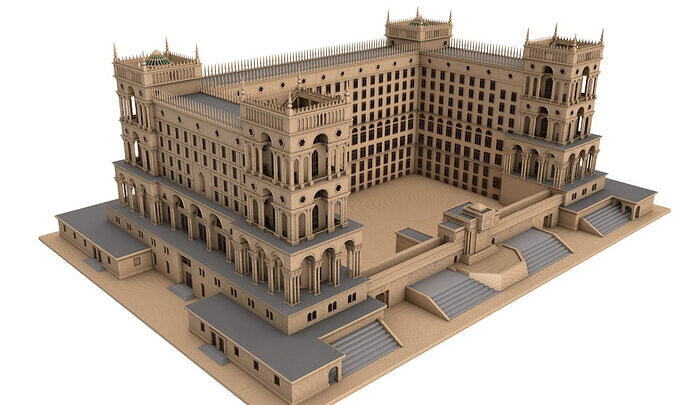 Government House of Baku 3D model