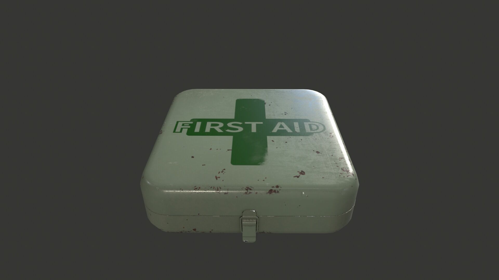 First Aid Box Low-poly 3D model_2