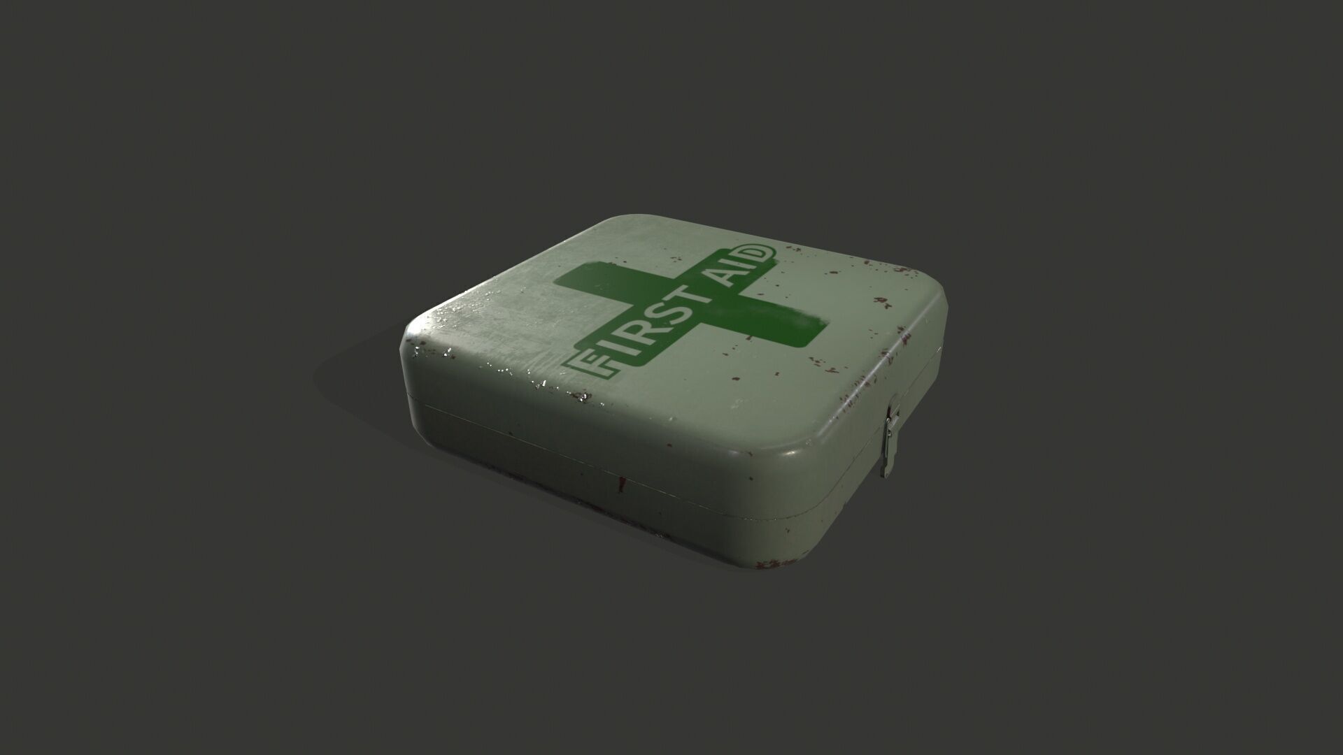 First Aid Box Low-poly 3D model_4