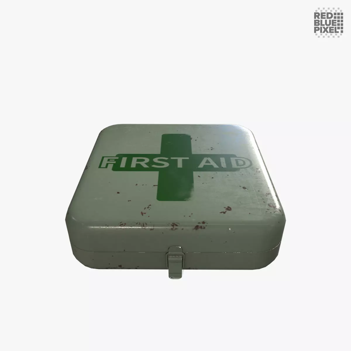 First Aid Box Low-poly 3D model_0