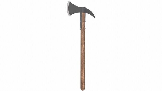 Battle Axe Low-poly 3D model