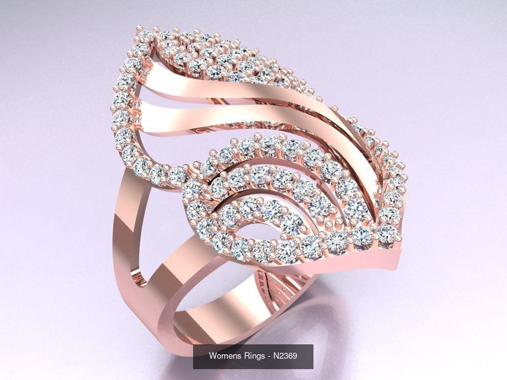 Collection 3d Ring Jewellery - 100 Womens Rings N22 _31