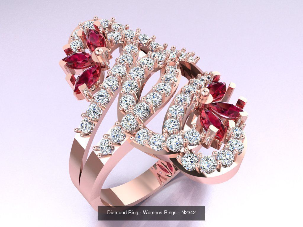 Collection 3d Ring Jewellery - 100 Womens Rings N22 _30