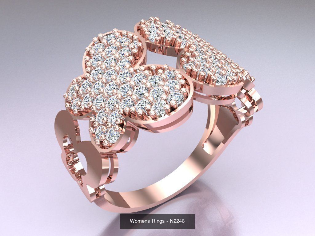 Collection 3d Ring Jewellery - 100 Womens Rings N22 _14