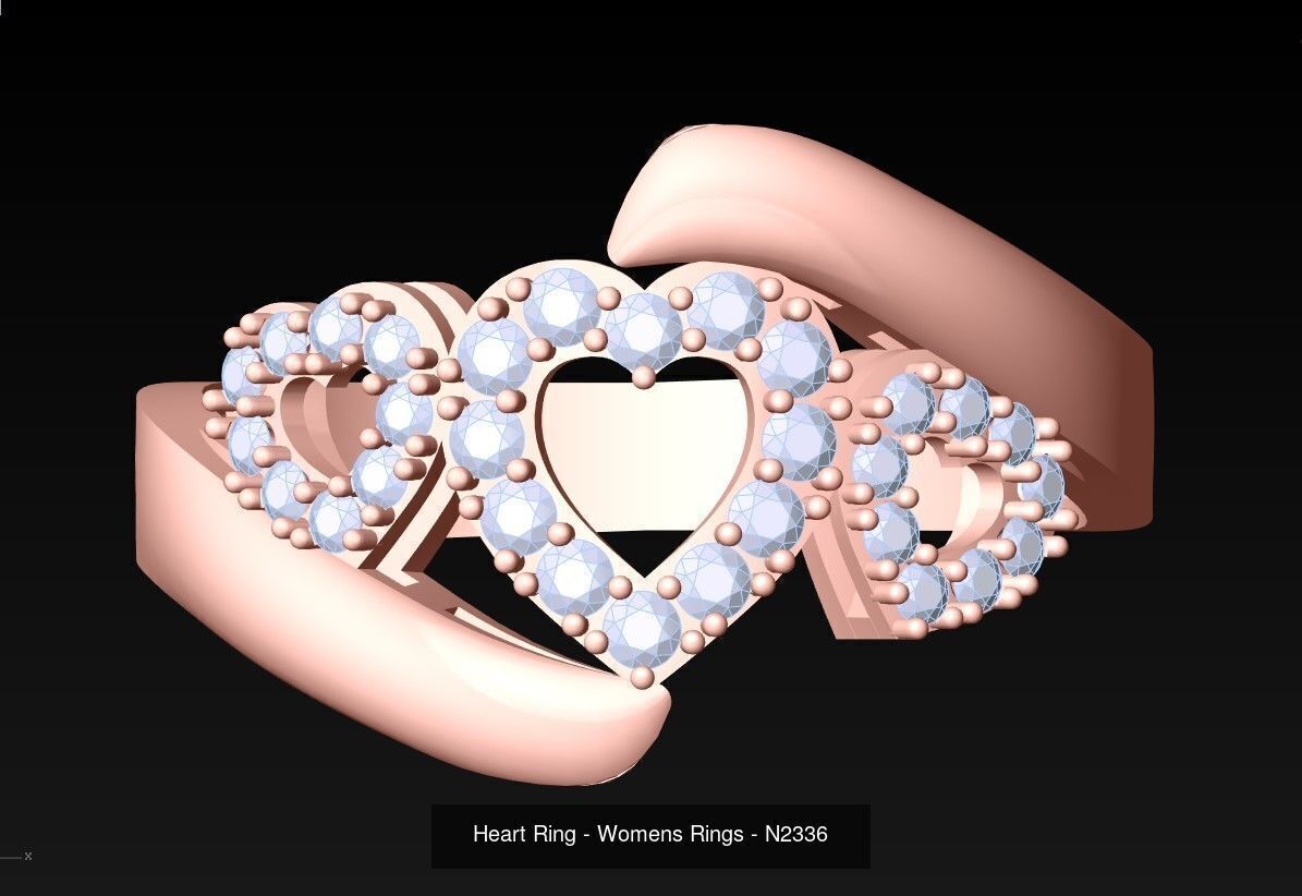 Collection 3d Ring Jewellery - 100 Womens Rings N22 _94