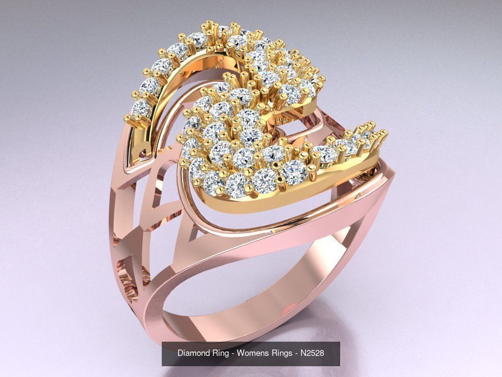 Collection 3d Ring Jewellery - 100 Womens Rings N22 _92