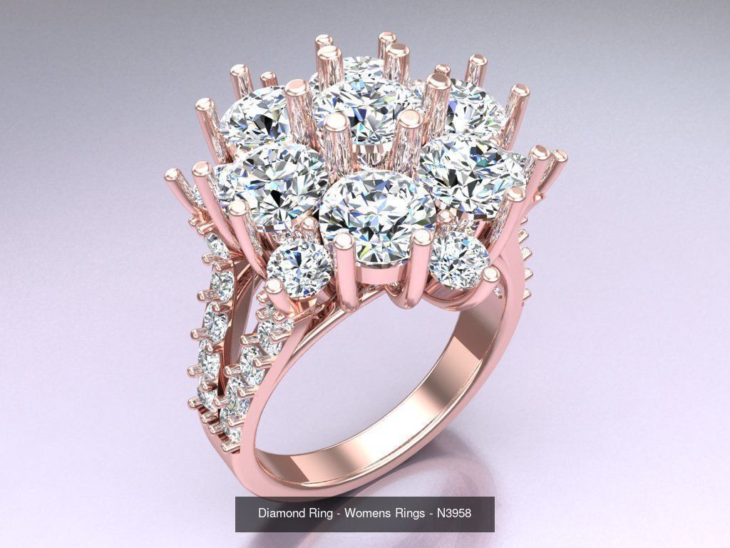 Collection 3d Ring Jewellery - 100 Womens Rings N22 _37