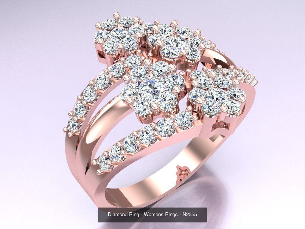 Collection 3d Ring Jewellery - 100 Womens Rings N22 _81