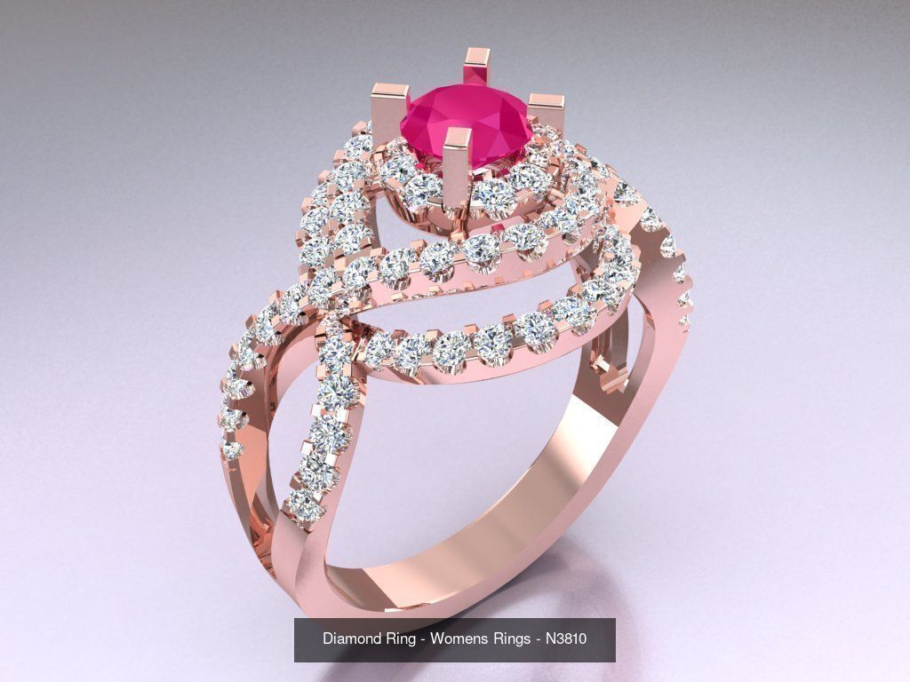 Collection 3d Ring Jewellery - 100 Womens Rings N22 _34