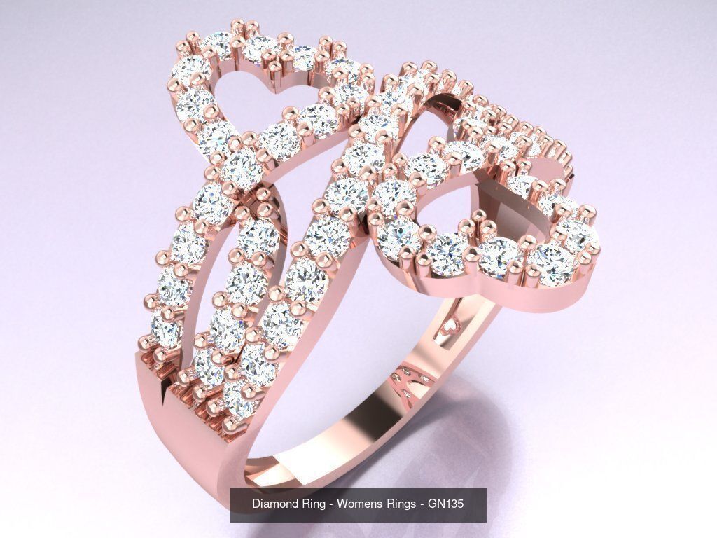 Collection 3d Ring Jewellery - 100 Womens Rings N22 _109