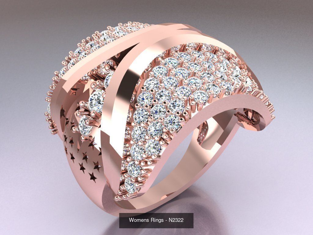Collection 3d Ring Jewellery - 100 Womens Rings N22 _29