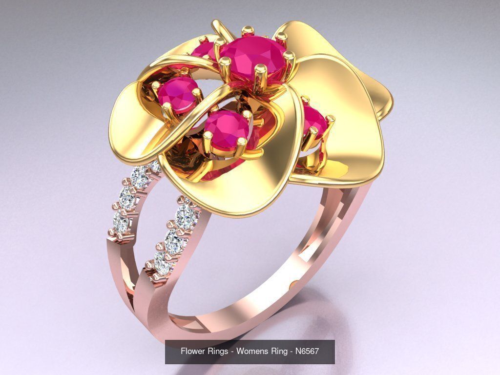 Collection 3d Ring Jewellery - 100 Womens Rings N22 _45