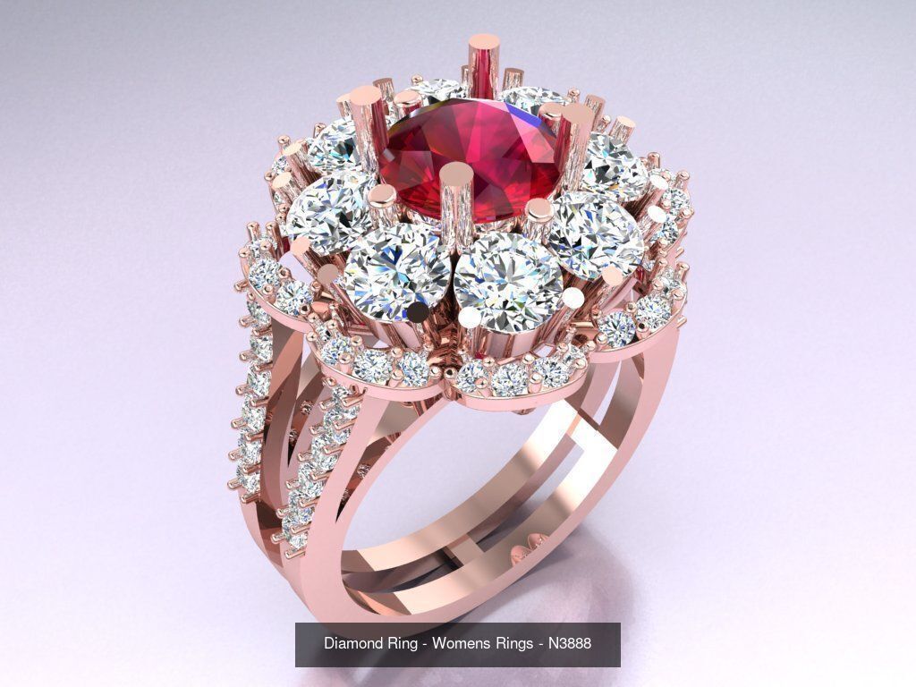 Collection 3d Ring Jewellery - 100 Womens Rings N22 _35