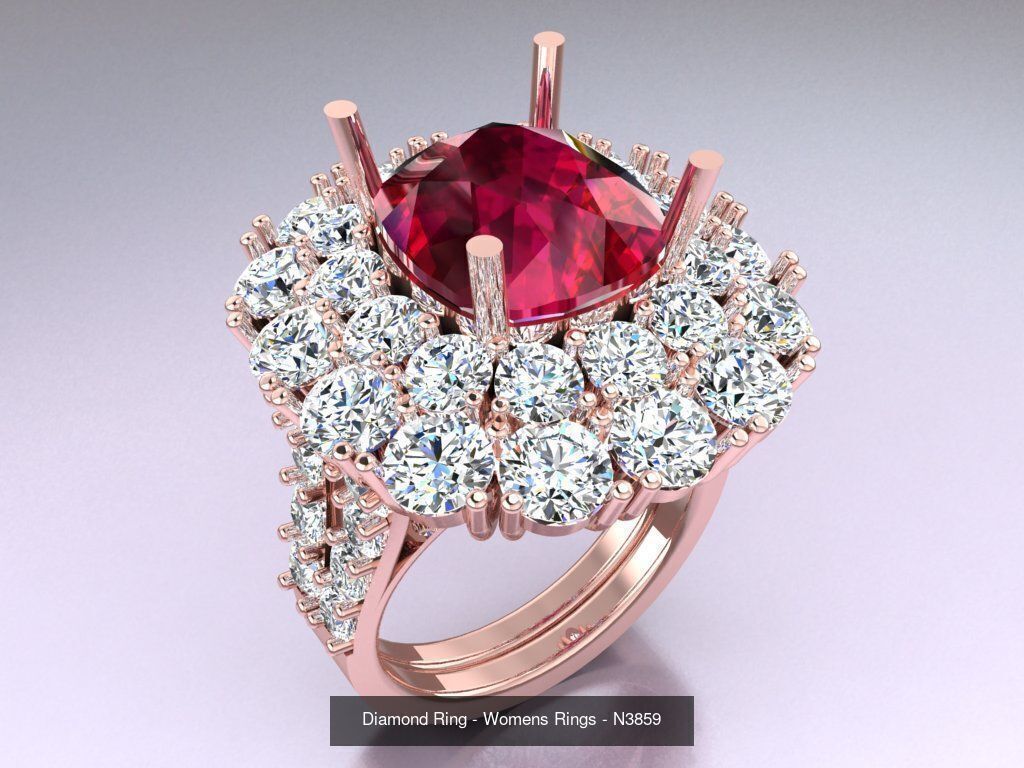 Collection 3d Ring Jewellery - 100 Womens Rings N22 _100