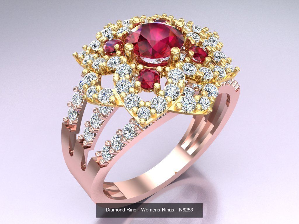 Collection 3d Ring Jewellery - 100 Womens Rings N22 _73