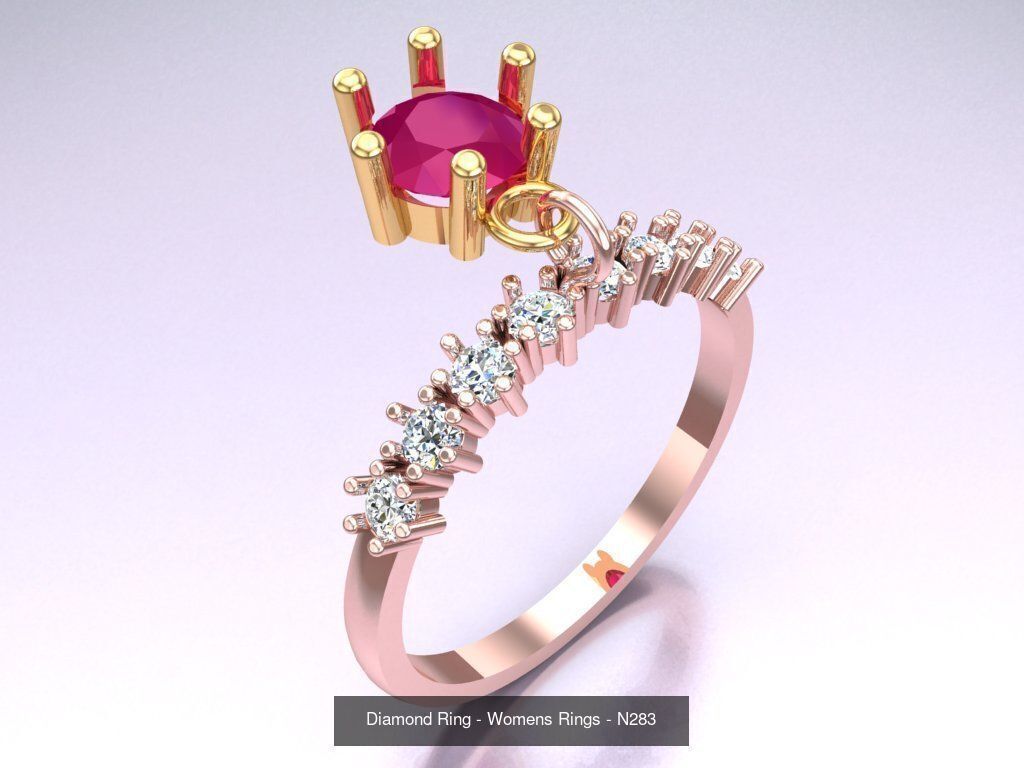 Collection 3d Ring Jewellery - 100 Womens Rings N22 _82