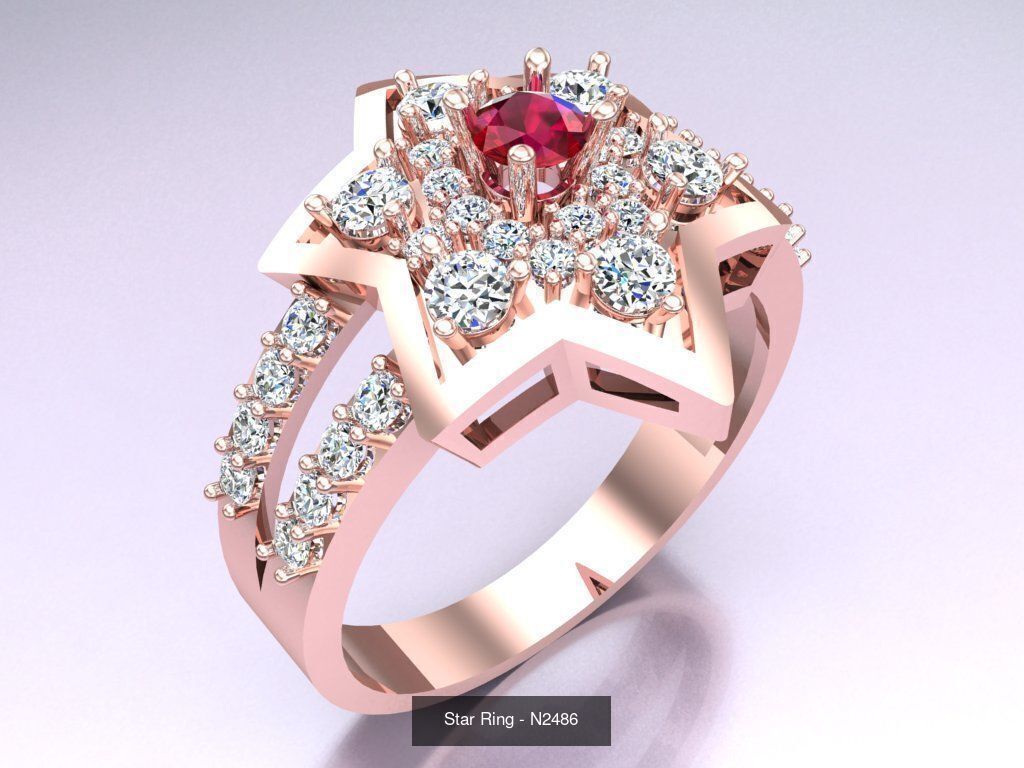 Collection 3d Ring Jewellery - 100 Womens Rings N22 _23