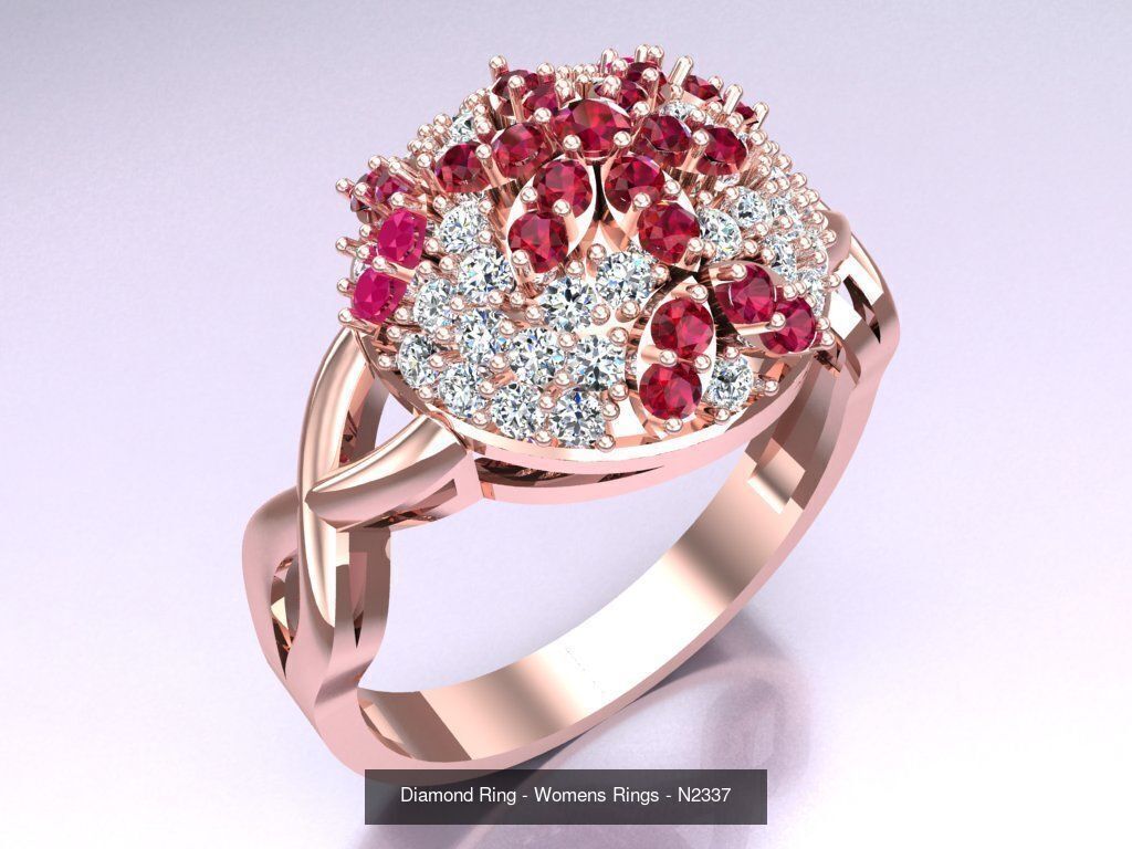 Collection 3d Ring Jewellery - 100 Womens Rings N22 _80