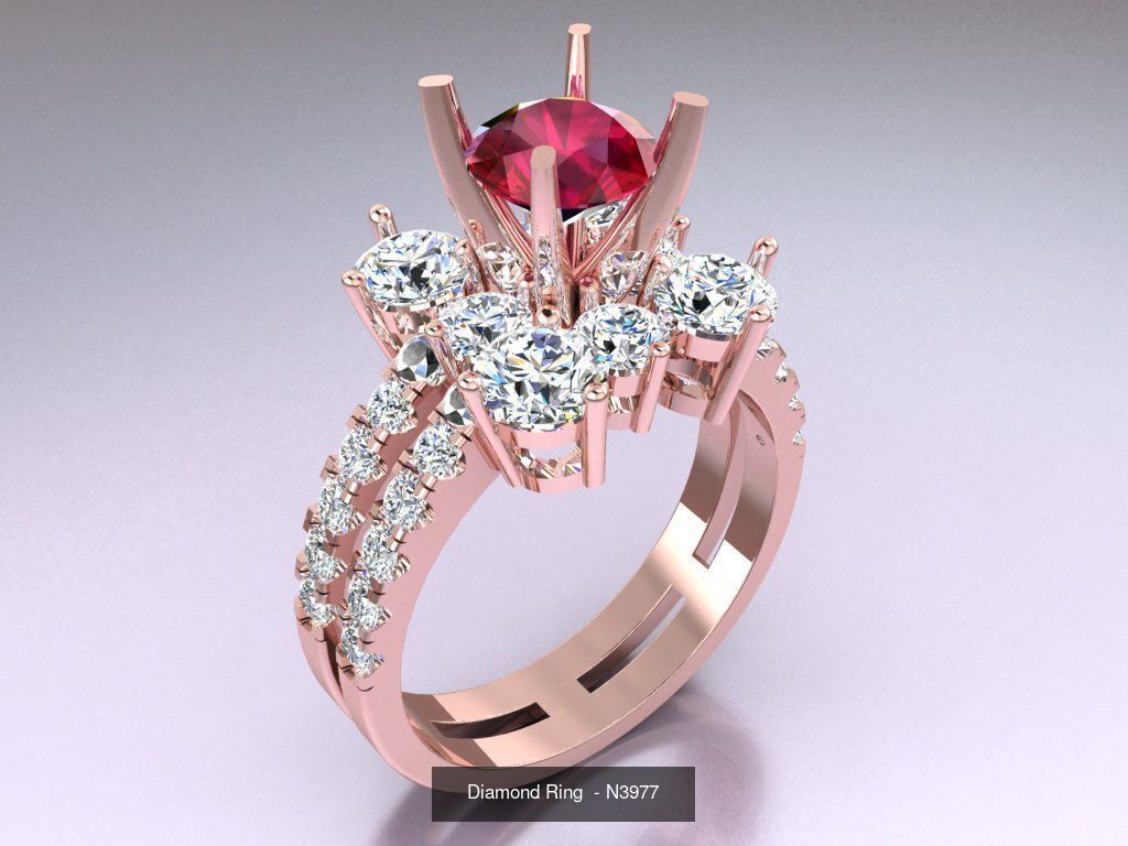 Collection 3d Ring Jewellery - 100 Womens Rings N22 _38