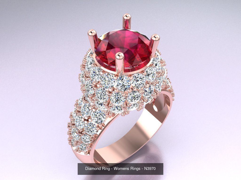Collection 3d Ring Jewellery - 100 Womens Rings N22 _69