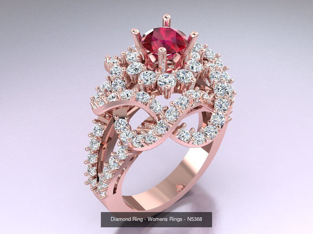 Collection 3d Ring Jewellery - 100 Womens Rings N22 _77