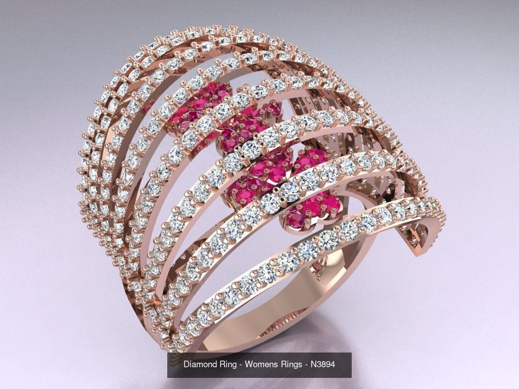 Collection 3d Ring Jewellery - 100 Womens Rings N22 _61