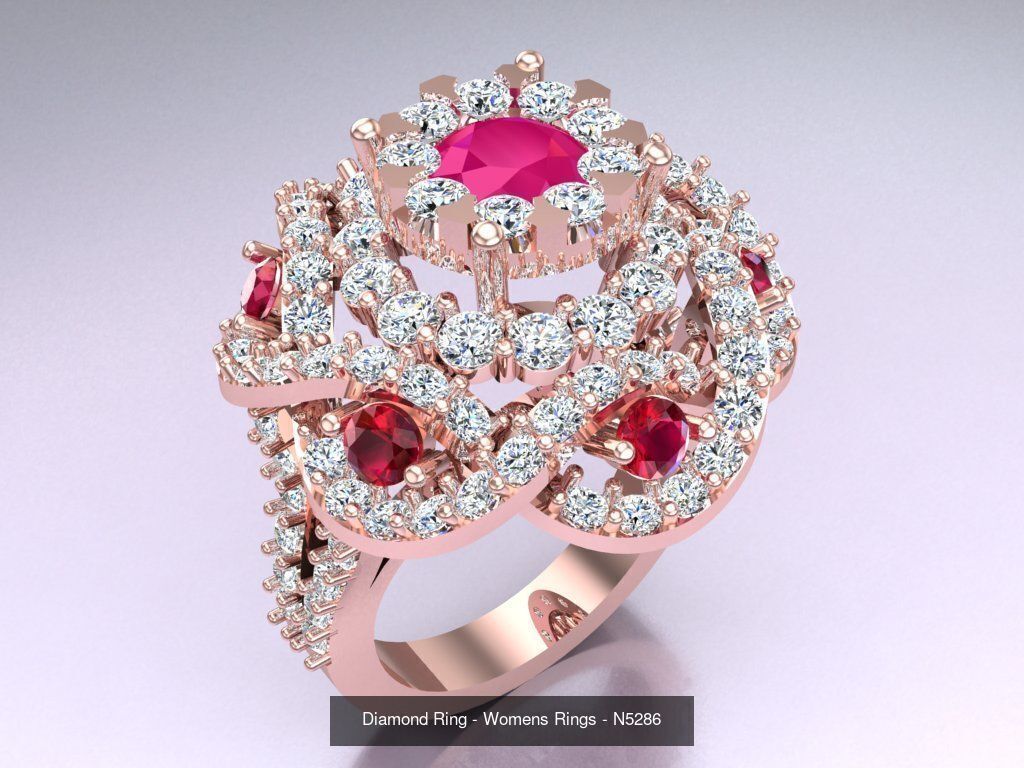 Collection 3d Ring Jewellery - 100 Womens Rings N22 _64
