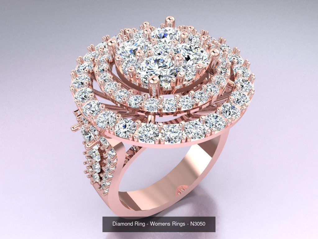 Collection 3d Ring Jewellery - 100 Womens Rings N22 _87