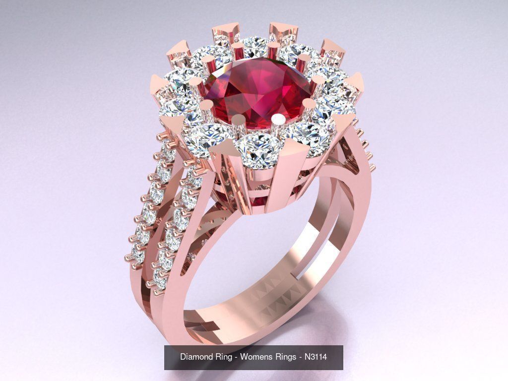Collection 3d Ring Jewellery - 100 Womens Rings N22 _42
