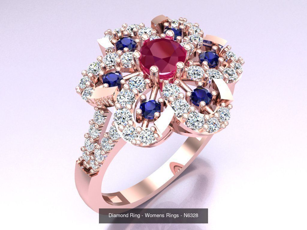Collection 3d Ring Jewellery - 100 Womens Rings N22 _52