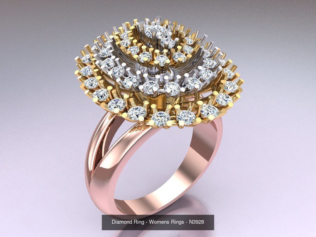 Collection 3d Ring Jewellery - 100 Womens Rings N22 _36