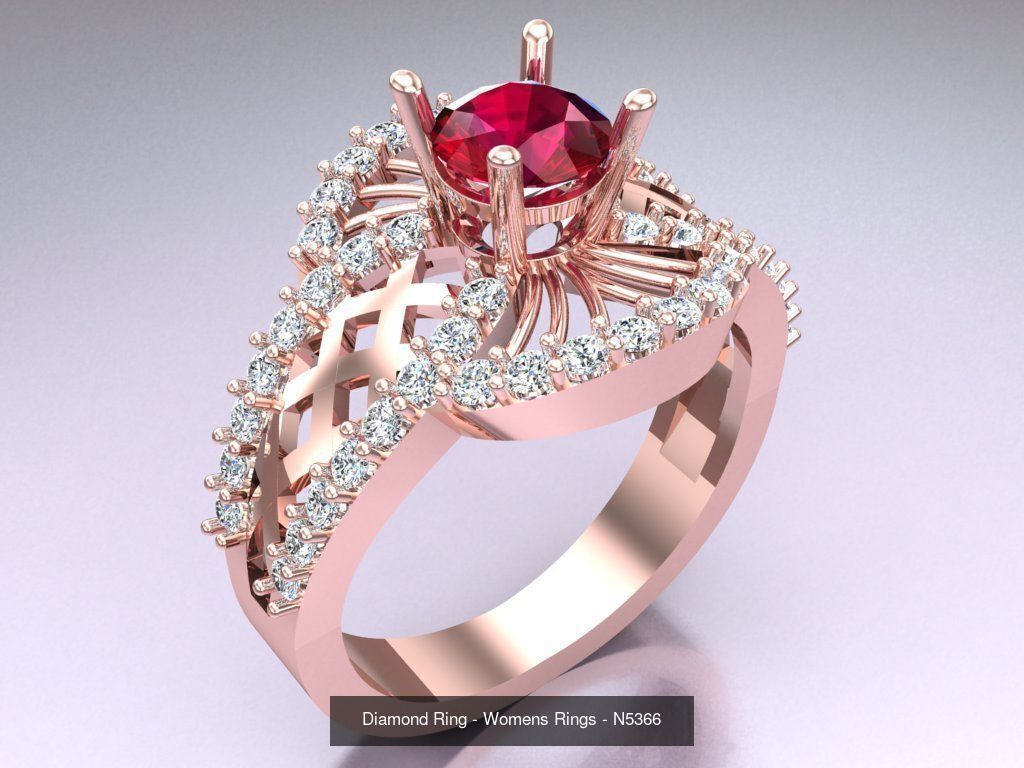 Collection 3d Ring Jewellery - 100 Womens Rings N22 _90