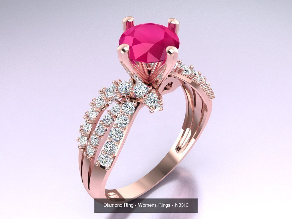 Collection 3d Ring Jewellery - 100 Womens Rings N22 _25