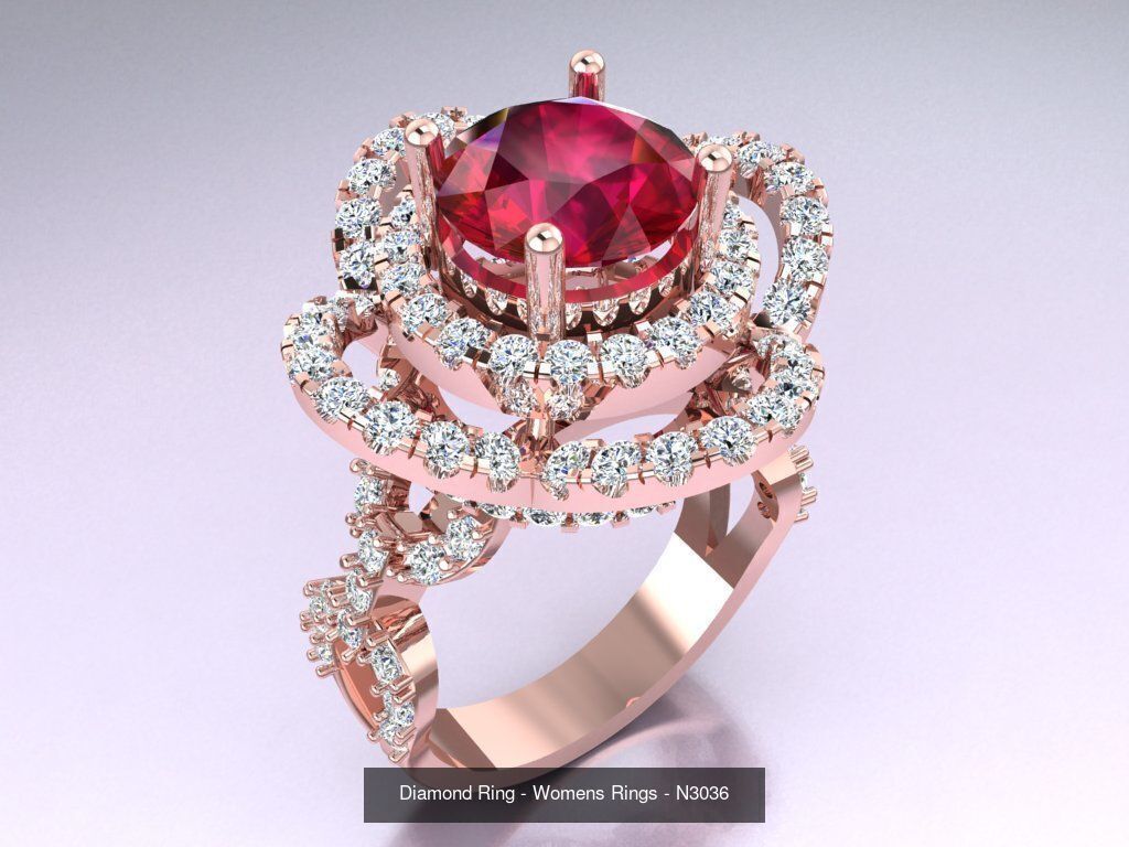 Collection 3d Ring Jewellery - 100 Womens Rings N22 _71
