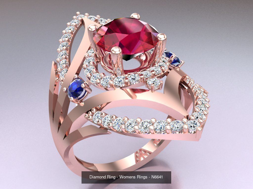 Collection 3d Ring Jewellery - 100 Womens Rings N22 _47