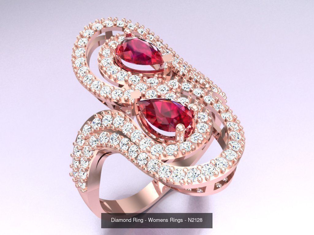 Collection 3d Ring Jewellery - 100 Womens Rings N22 _78